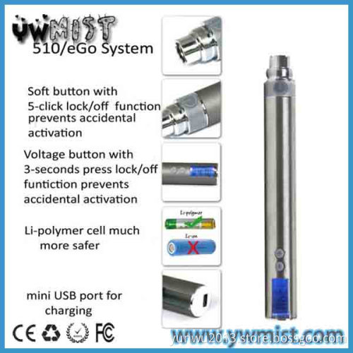 2014 High Quality EGO VV Battery with Lde Dispiay